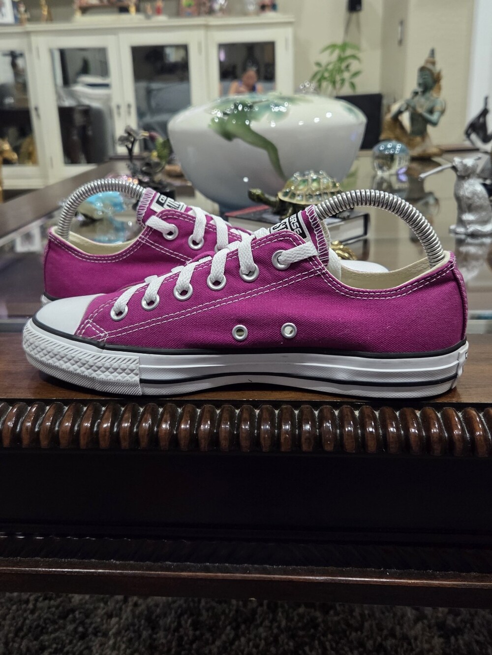 Converse Chuck Taylor All Star Low Top Womens Sneakers - Pink - Picture 2 of 6